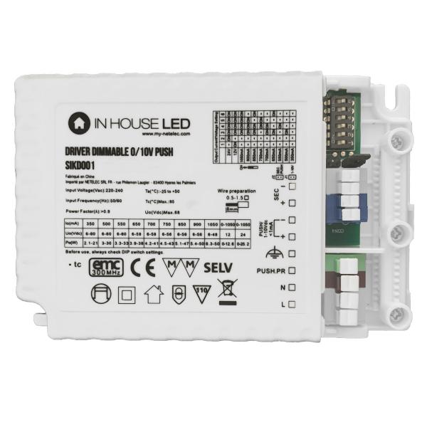 Vignette 2 produit DRIVER DIMMABLE 0-10V PUSH LED | Ref : SIKD001
