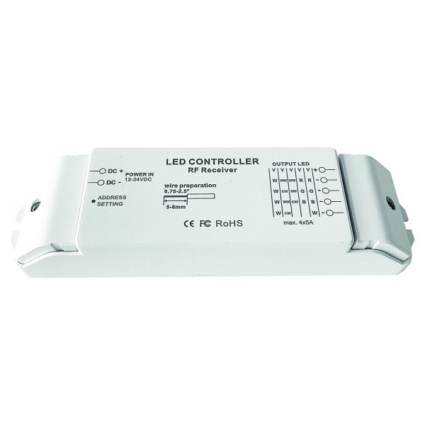 Vignette 2 produit CONTROLEUR RGBW (PERMET LE CONTRLE DE STRIP LED) COMPATIBLE AVEC LA TELECOMMANDE REFERENCE SICRORGBW-EVO. RUBAN LED | Ref : SILCORGBW/EVO