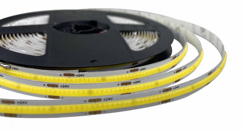 Vignette 2 produit Strip, ruban , galon COB 512 LED 11W/M 6578K 24VDC IP20 POISSONNERIE | Ref : SISN-COB-512-FIS