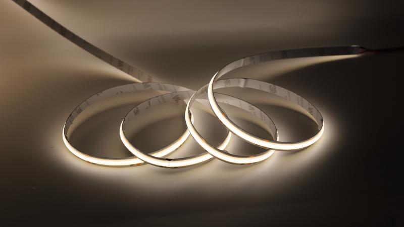 Vignette 2 produit RUBAN. GALON. STRIP . COB 17W/M 4000K 5M 24 VDC 2200LM IP20 COUPE POSSIBLE TOUS LES 3.1CM. APPAREIL INTERIEUR | Ref : SISN-COB-NW2-17W