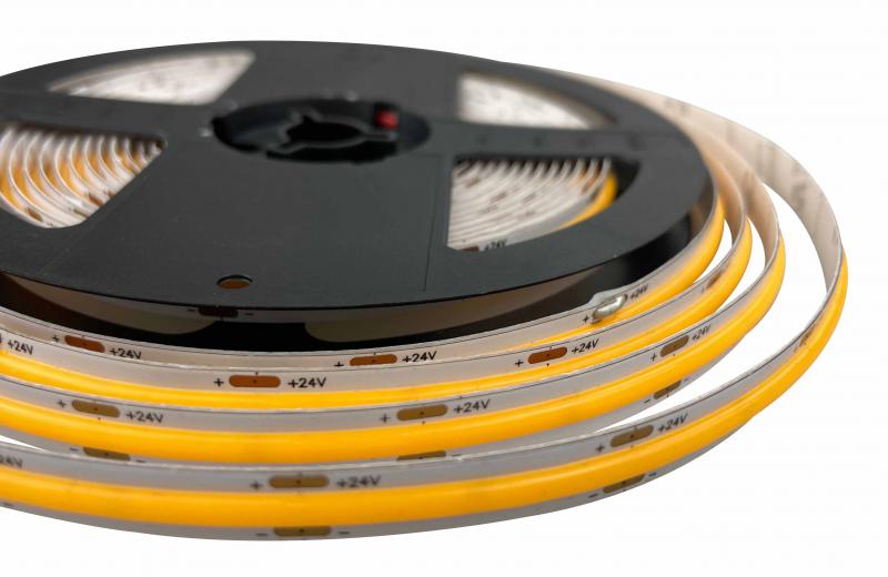 Vignette 2 produit Strip, ruban , galon COB 512 LED 11W/M 2261K 24VDC IP65 BOULANGERIE | Ref : SISNE-COB-512-BAK
