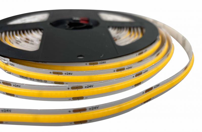 Vignette 2 produit Strip, ruban , galon  COB 512 LED 11W/M 3000K 24VDC 1050LM IP65 | Ref : SISNE-COB-512-WW2