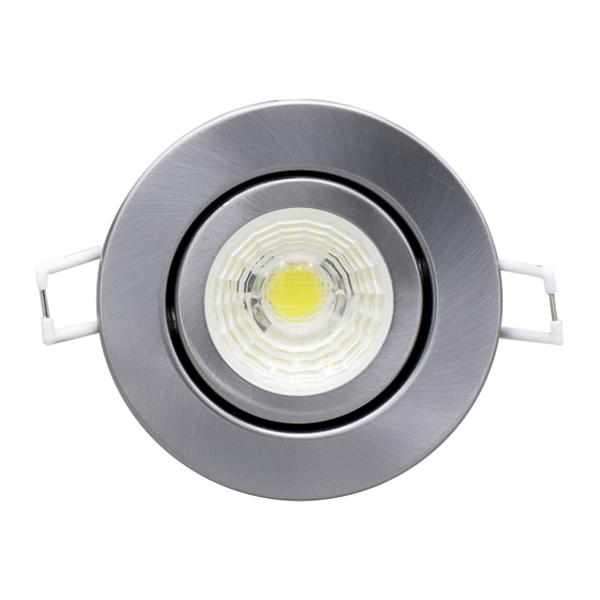 Vignette 2 produit SPOT DOWNLIGHT LED 7W DIMMABLE TRI COUL. ALU BROSSE | Ref : UP009AB