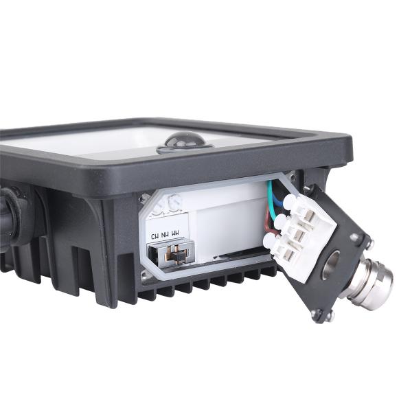Vignette 2 produit Projecteur Noir 30W 3000LM 3000-4000-6000K + detecteur IR LED | Ref : XY03637-IR