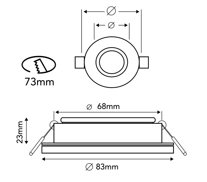 Vignette 3 produit Ref : KITSPBO4 | KIT SPOT LED BLANC ORIENTABLE 4000K
