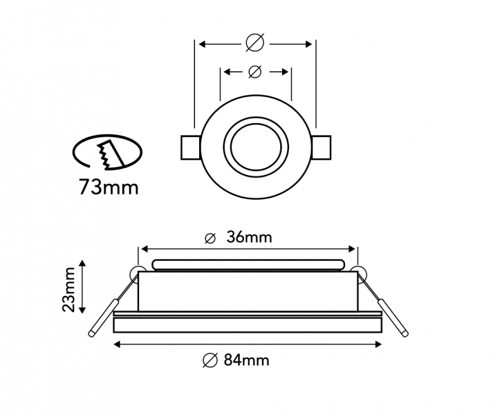 Vignette 3 produit Ref : KITSPNOL3 | KIT SPOT LED LUXE NOIR ORIENTABLE 3000K