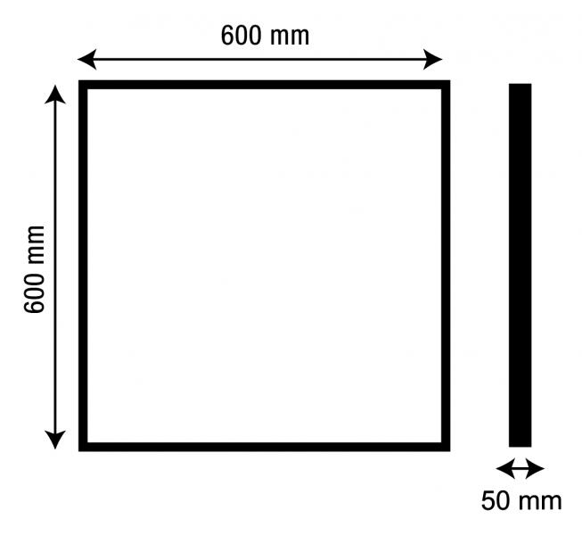 Vignette 3 produit Ref : SIKF001 | Kit sailli pour dalle 600X600 LED