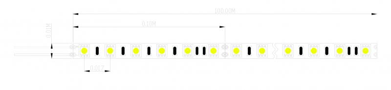 Vignette 3 produit Ref : SISN-100-NW2-14.5W | Strip, ruban , galon  led - 24VDC - IP20-14,5W-4000K