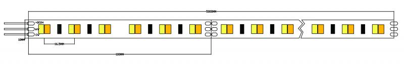 Vignette 3 produit Ref : SISNE-5050-ADJUS | Strip, ruban , galon led - 24VDC - IP65-14,5W-3000K -6000K