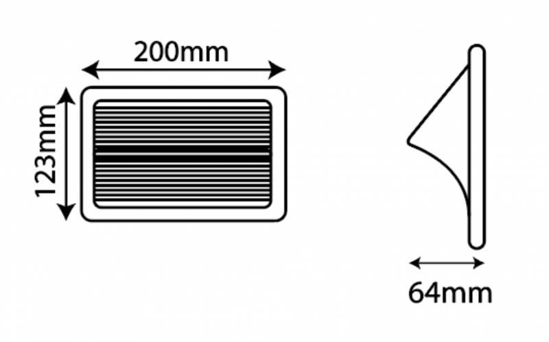 Vignette 3 produit Ref : SO24 | Luminaire solaire 0,2W 3000K applique LED