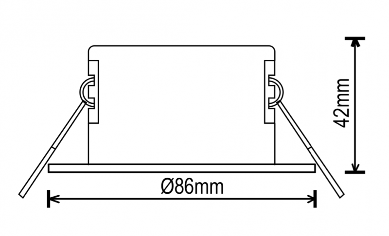 Vignette 3 produit Ref : UP009AB | SPOT DOWNLIGHT LED 7W DIMMABLE TRI COUL. ALU BROSSE