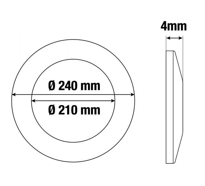 Vignette 3 produit Ref : UP034N | COLLERETTE NOIR POUR SPOT, DOWNLIGHT UP033, UP034, UP034IR LED