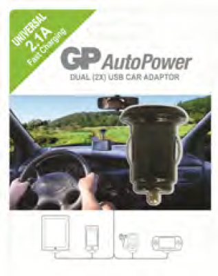 IN HOUSE LED Gp autopower xpc02 2 ports usb 2,1a 405033