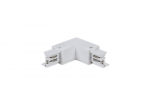IN HOUSE LED Connecteur angle gauche blanc pour rails 3 allumages references r1bl - r2bl -  r3bl COAGBL