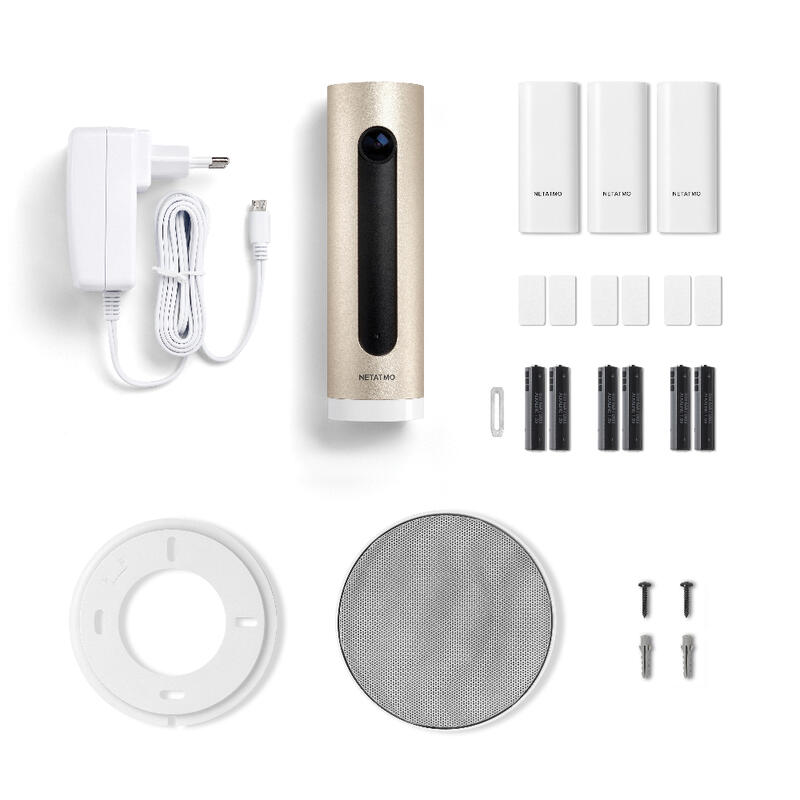 Vignette 2 produit Système d'Alarme Vidéo Intelligent connecté Netatmo - kit avec 1 caméra intérieure + 1 sirène + 3 détecteurs d'ouverture | Ref : NBU-AS-PRO