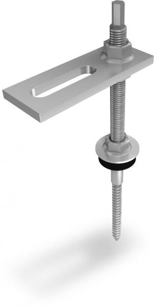 Photo VIS a DOUBLE FILETAGE M10X200, PR�MONT�, POUR PLAQUE ONDUL�E FIBROCIMENT | Ref : 2000121