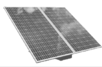 Photo KIT au sol  SOLARYSPOT 2 panneaux | Ref : GENSOLARY2M