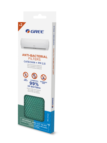 Photo GREE PACK 2 FILTRES PM2.5 + CATECHINE (50 UDS) | Ref : 3NGR9049