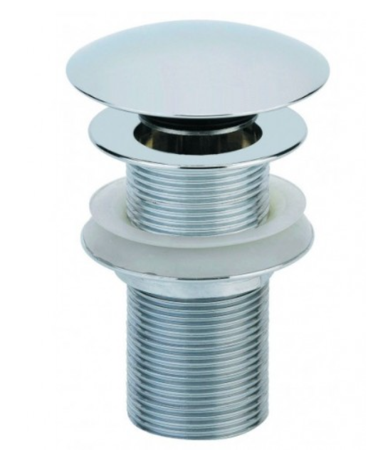 Photo Bonde lavabo laiton chrome, digiclic, H. | Ref : 122800 000 00