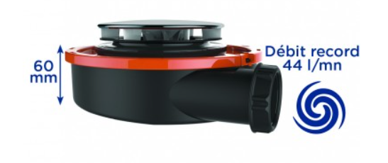 Photo Bonde douche extra-plate NF diam 90mm, F | Ref : 576700 000 00