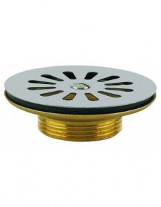 VALENTIN Bonde evier diam 60mm laiton, grille ino 351100 000 00
