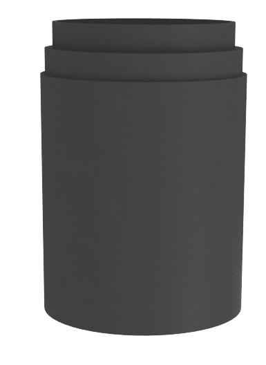 Photo Ral 80 - rallonge conduit rigide plastique pour reseaux circulaires diamtre 80 | Ref : 422865