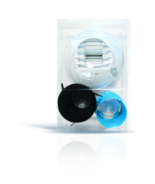 Photo Kit TWIST&GO + bouche auto WC 15m3/h D80 griffes | Ref : 423112