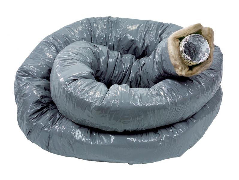 Photo T 127 alu cr 50 - conduit souple aluminium calorifuge diam�tre 125 epaisseur 50 | Ref : 423026