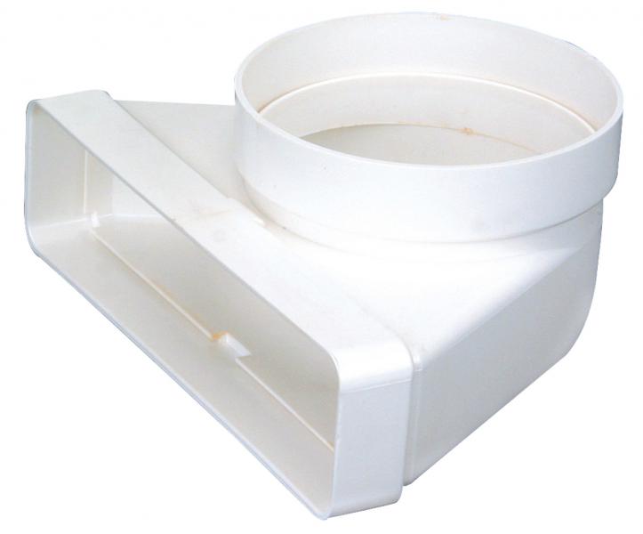 Photo Cmv 55x220x125 - coude mixte vertical section 55x220 en diamètre 125 | Ref : 460011
