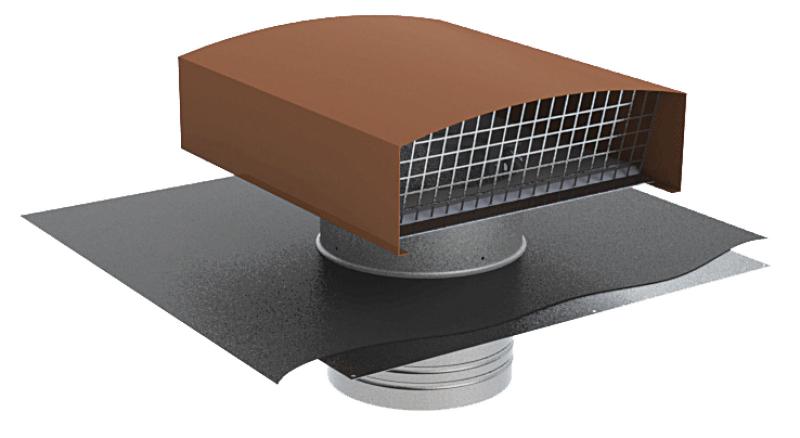 Photo Ct 160 ardoise - chapeau de toiture gris pour sorties conduits diam�tre 160 | Ref : 533800