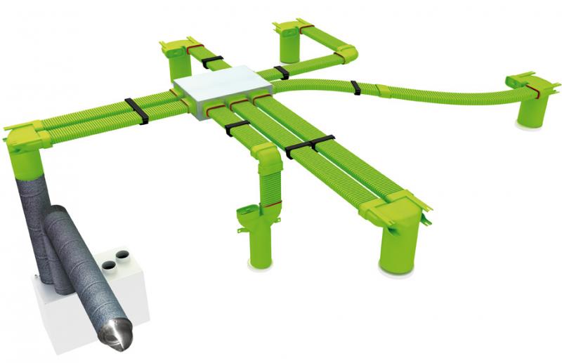 Vignette 2 produit C 90 125 pe cr - coude a 90° en pe isole pour reseaux clip & go diamètre 125 | Ref : 423013
