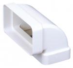 ATLANTIC CLIM ET VENTILATION Cv 55 x 110 - coude vertical 90 rectangulaire plastique rigide section 55 x 110 460002