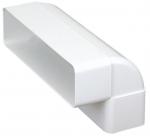 ATLANTIC CLIM ET VENTILATION Ch 55 x 220 - coude horizontal 90 rectangulaire plastique rigide section 55x220 460010