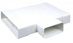 ATLANTIC CLIM ET VENTILATION Tehr 55x110 - te horizontal rectangulaire plastique rigide section 55 x 110 460023
