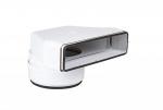 ATLANTIC CLIM ET VENTILATION Cmv 55x110x100 j - coude mixte vertical a joint section 55 x 110 en diamtre 100 460054