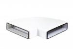ATLANTIC CLIM ET VENTILATION Ch 55 x 110 j - coude horizontal 90 rectangulaire section 55 x 110 avec joint 460058