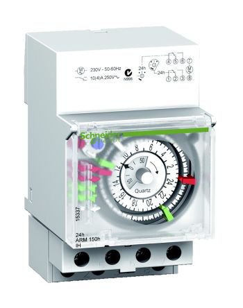Interrupteur horaire 24H - réserve de marche 150h -Schneider CCT15365