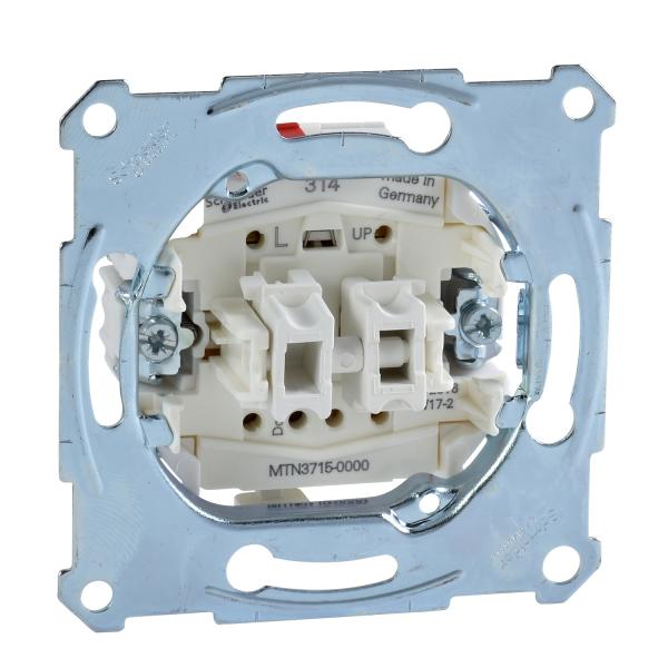 Photo M-Plan / Artec - interrupteur volets roulants - 10A - verrouillage méca et élec | Ref : MTN3715-0000