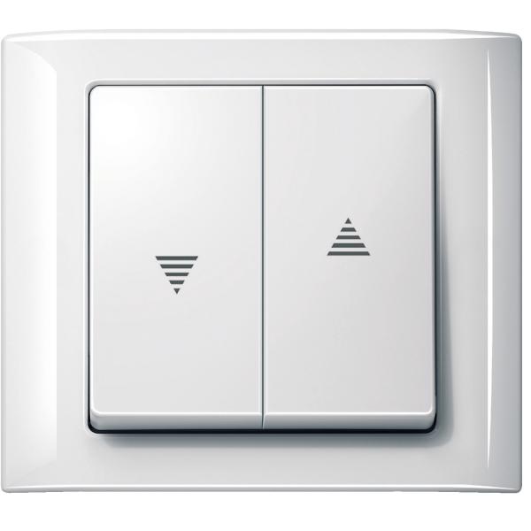 Photo Aquadesign - plaque de finition standard - 1 poste - blanc | Ref : MTN400119