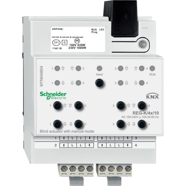 Photo KNX - actionneur de stores 4x/10A  commande manuelle | Ref : MTN649804    