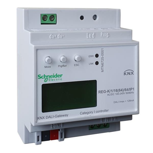 Photo KNX - actionneur éclairage avec interface DALI - premium - 1L - 16G - 64B - IP+ | Ref : MTN6725-0001