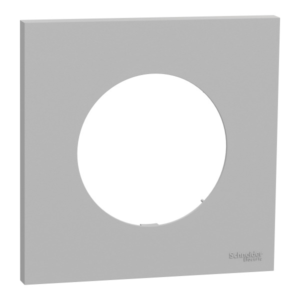 Photo New Odace  - plaque de finition 1 poste - couleur Gris galet | Ref : S901702