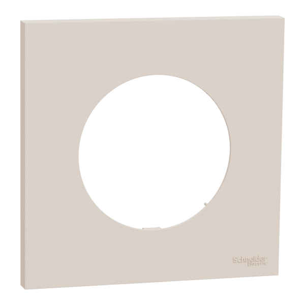 Photo New Odace  - plaque de finition 1 poste - couleur Beige sable | Ref : S902702