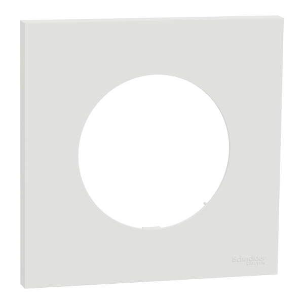 Photo New Odace  - plaque de finition 1 poste - couleur Blanc craie | Ref : S920702
