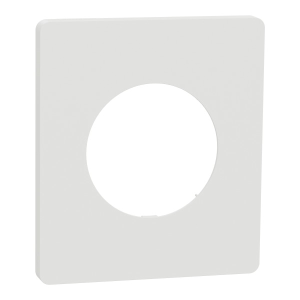Photo New Odace  Architecte - plaque de finition 1 poste - couleur Blanc craie | Ref : S920802