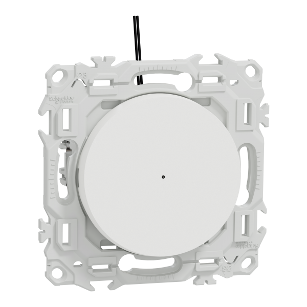 Photo New Odace  - va-et-vient ou poussoir lumineux LED avec griffes - 10AX - blanc craie | Ref : S925263