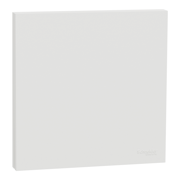 Photo New Odace  Intgral - enjoliveur et plaque - pour VV ou poussoir simple - Blanc craie | Ref : S929221