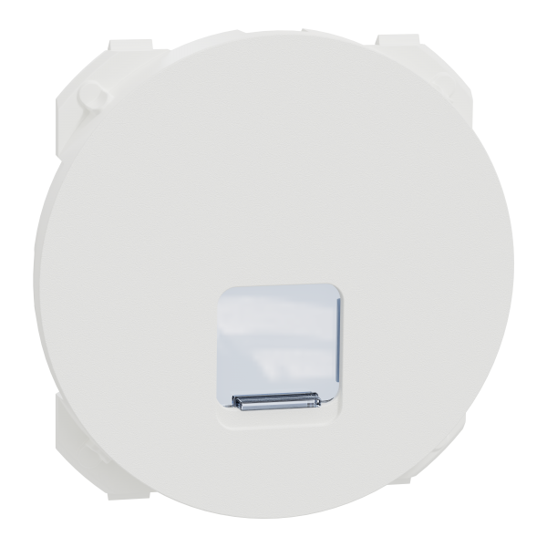 Photo New Odace  - enjoliveur seul - pour prise RJ45 - blanc craie | Ref : S929470