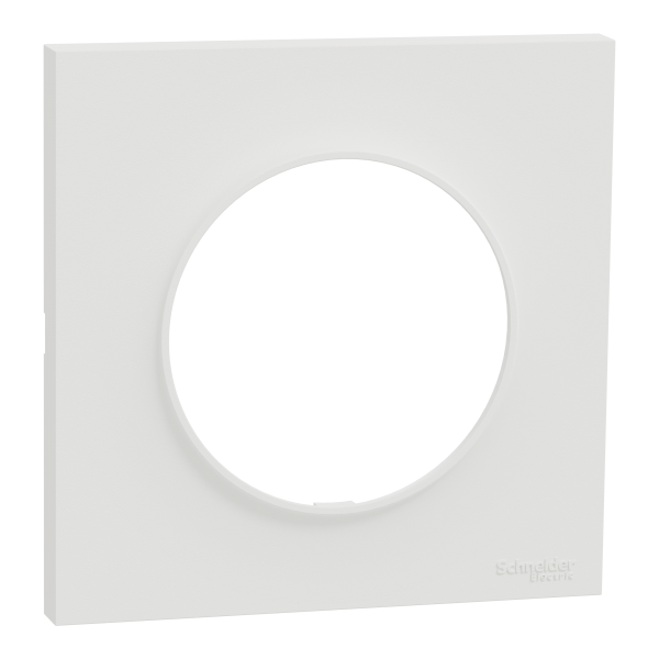 Photo New Odace  Origine - plaque de finition 1 poste - couleur blanc | Ref : S929702