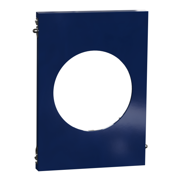 Photo New Odace  Architecte - plaque de finition centrale - Bleu maill | Ref : S933801